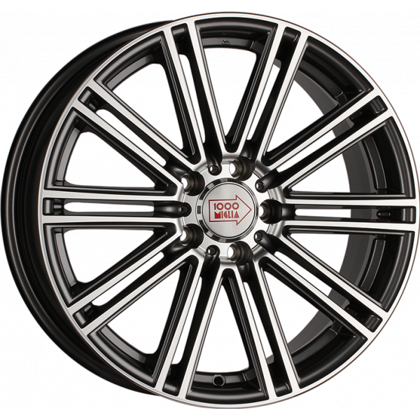 1000 Miglia MM1005 7 R17 PCD:5/120 ET:35 DIA:72.6 Dark Anthracite Polished