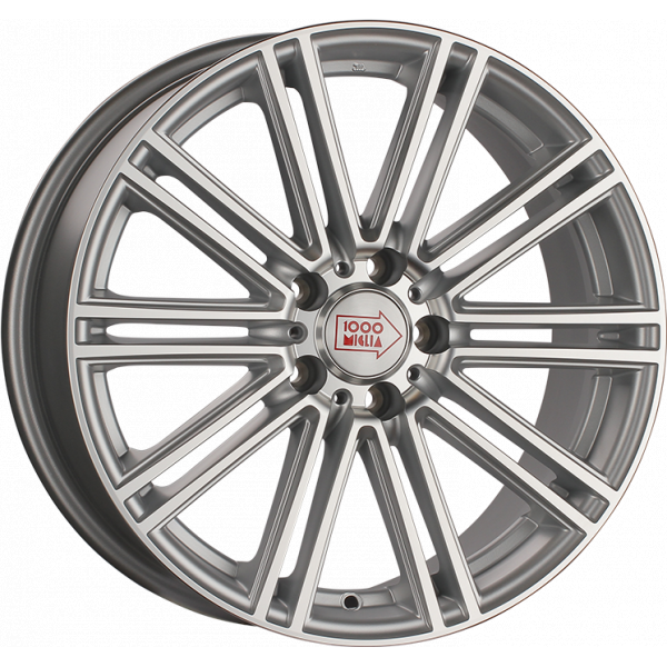 1000 Miglia MM1005 8 R18 PCD:5/112 ET:35 DIA:66.6 Matt Silver Polished