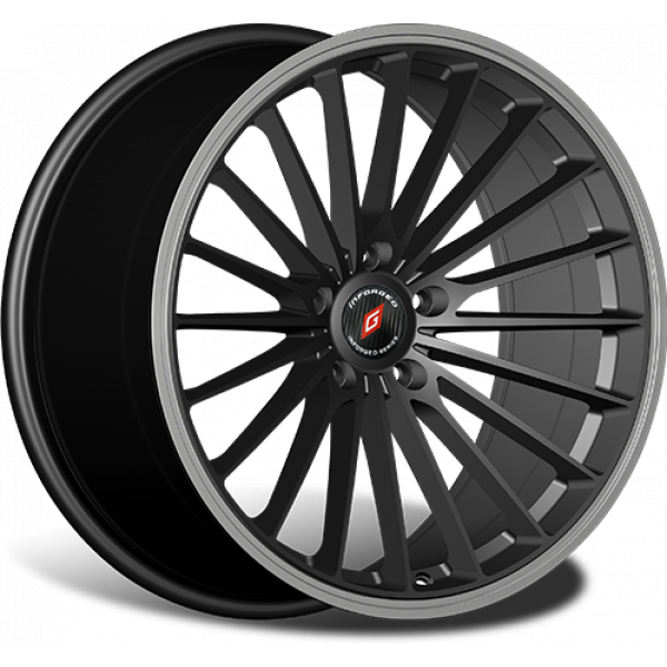 Inforged IFG36 8 R19 PCD:5/112 ET:32 DIA:66.6 Black Machined Lip