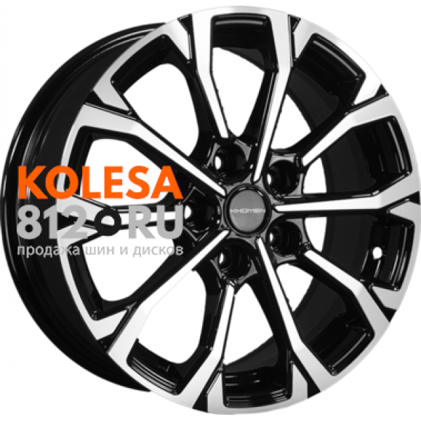 Khomen Wheels KHW1605 6.5 R16 PCD:5/114.3 ET:44 DIA:67.1 Black-FP