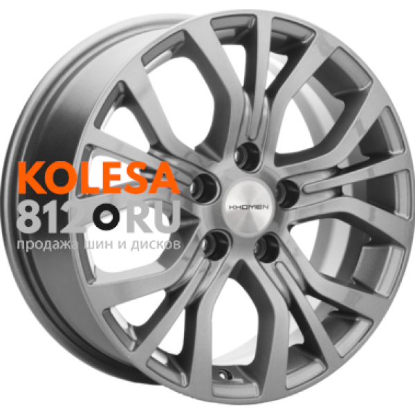 Khomen Wheels KHW1608 6.5 R16 PCD:5/110 ET:43 DIA:65.1 Gray