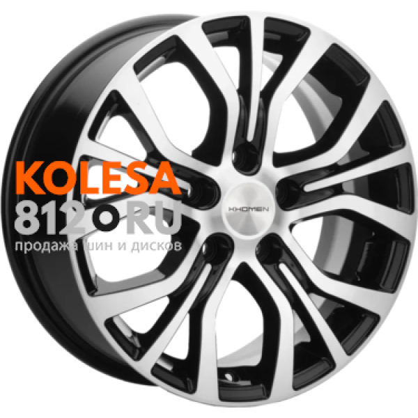 Khomen Wheels KHW1608 6.5 R16 PCD:5/114.3 ET:43 DIA:67.1 Black-FP