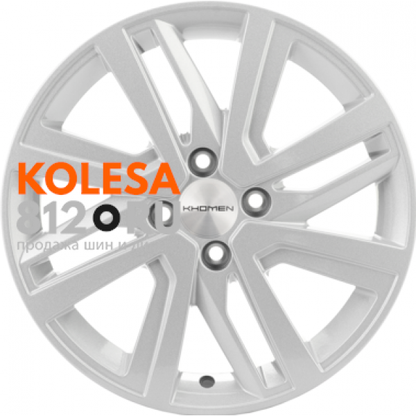 Khomen Wheels KHW1609 6 R16 PCD:4/100 ET:48 DIA:54.1 F-Silver