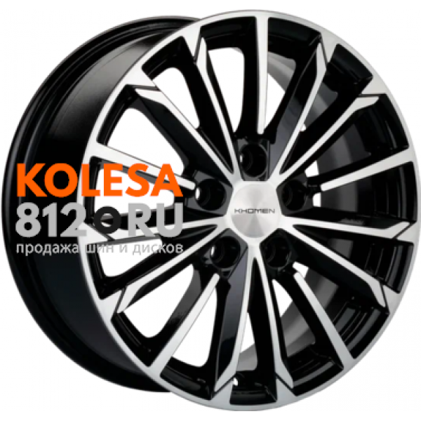 Khomen Wheels KHW1611 6.5 R16 PCD:5/114.3 ET:46 DIA:67.1 Black-FP