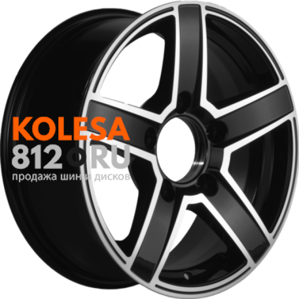 Khomen Wheels KHW1614 6.5 R16 PCD:5/139.7 ET:40 DIA:98.5 Black-FP