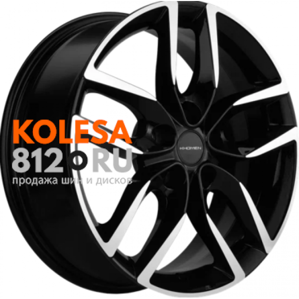 Khomen Wheels KHW1708 6.5 R17 PCD:5/114.3 ET:37 DIA:66.5 Black-FP