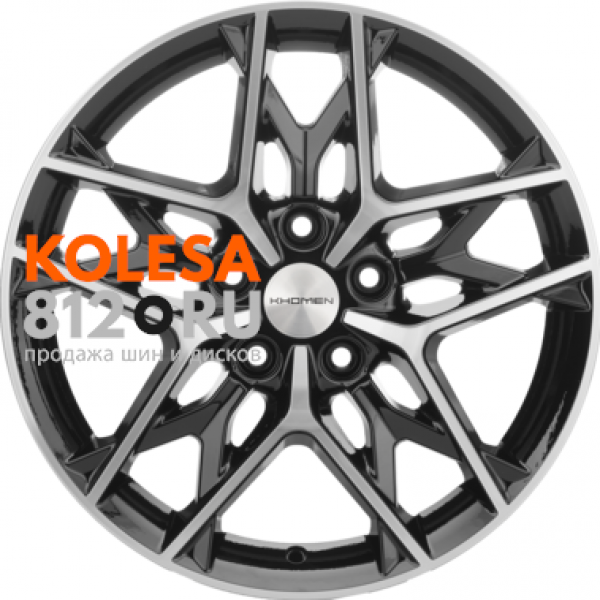 Khomen Wheels KHW1709 7 R17 PCD:5/112 ET:49 DIA:57.1 Black-FP