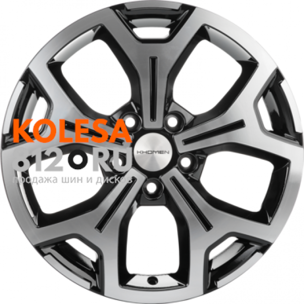 Khomen Wheels KHW1710 6.5 R17 PCD:5/108 ET:50 DIA:63.3 Black-FP