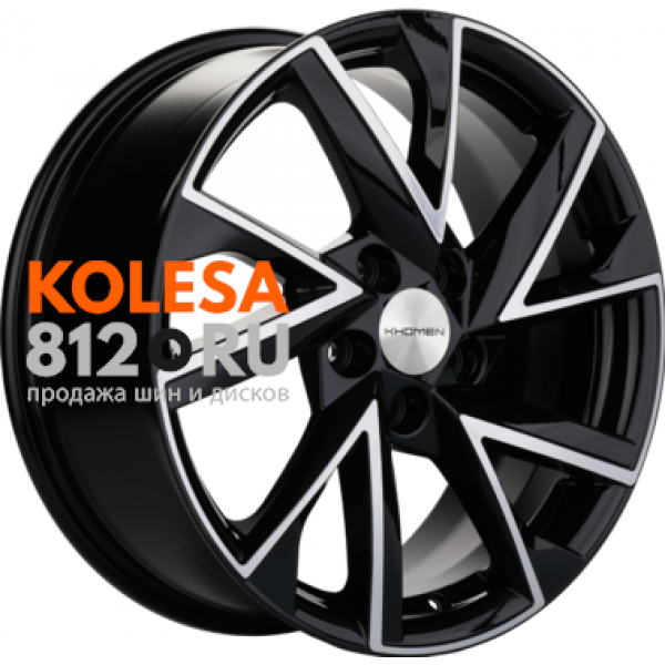 Khomen Wheels KHW1714 7 R17 PCD:5/110 ET:45 DIA:67.1 Black-FP