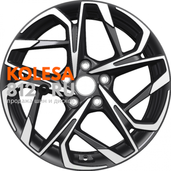 Khomen Wheels KHW1716 7 R17 PCD:5/114.3 ET:48 DIA:67.1 Black-FP