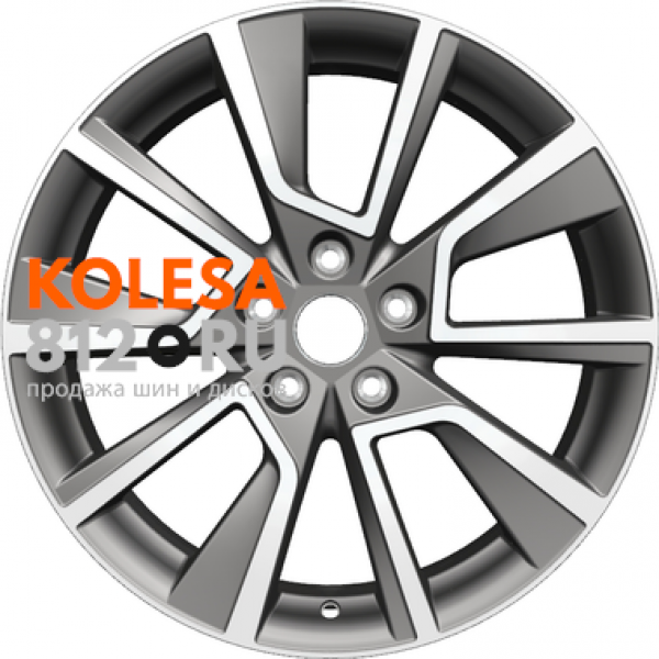 Khomen Wheels KHW1802 7 R18 PCD:5/114.3 ET:48.5 DIA:67.1 Gray-FP