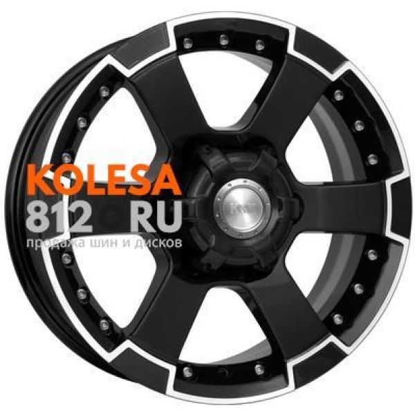 КиК M56 7 R16 PCD:6/139.7 ET:38 DIA:108.1 Алмаз Черный