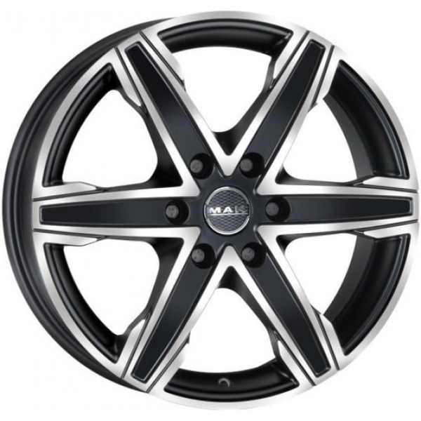 Mak King6 6.5 R16 PCD:6/130 ET:62 DIA:84.1 ice black