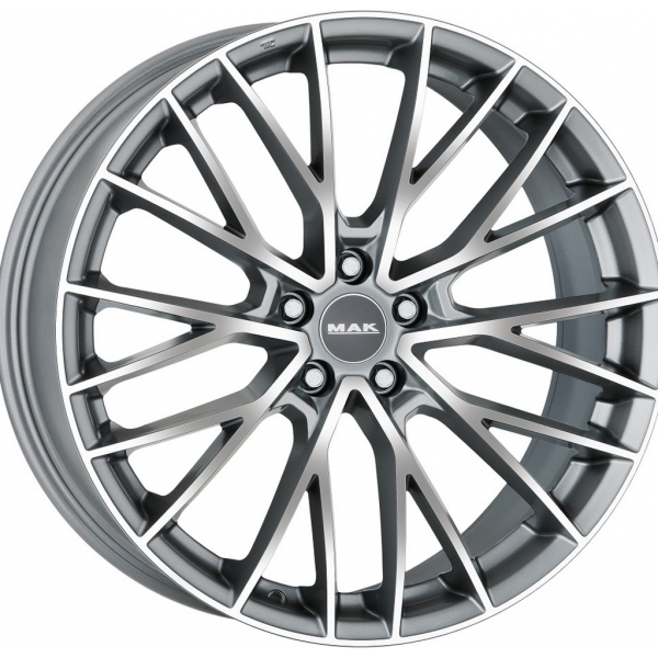 Mak Speciale 8.5 R20 PCD:5/114.3 ET:40 DIA:76 Graphite Mirror Face