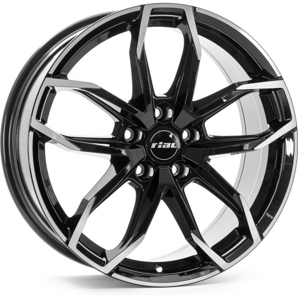 Rial Lucca 6.5 R17 PCD:4/100 ET:49 DIA:54.1 diamond black front polished